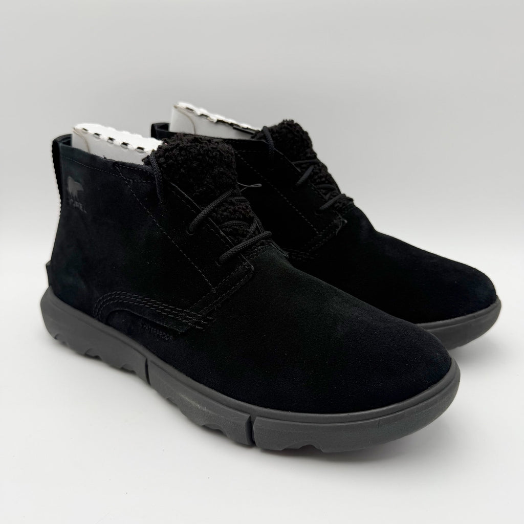 Sorel Women Explorer Next Drift Bootie US 9.5 EU 40.5 Black Suede Waterproof NIB