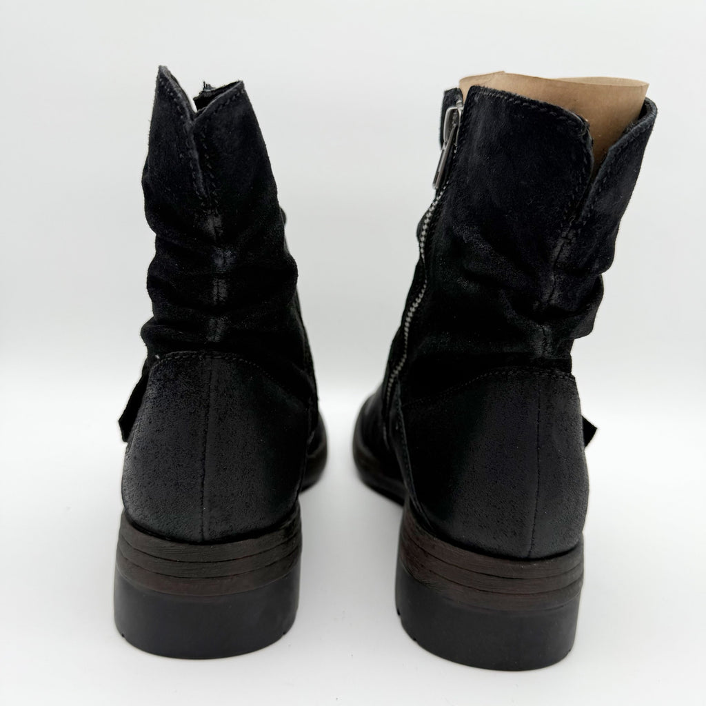 Born Womens Midway Slouch Ankle Booties US 9.5 M EU 40 Black Leather NIB
