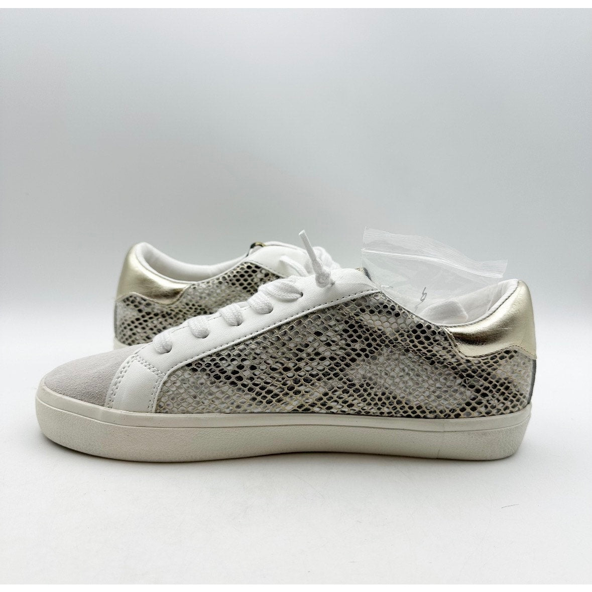 Vintage Havana Womens Kate Fashion Sneakers Size 8.5 Gold Snake Multi NWOB