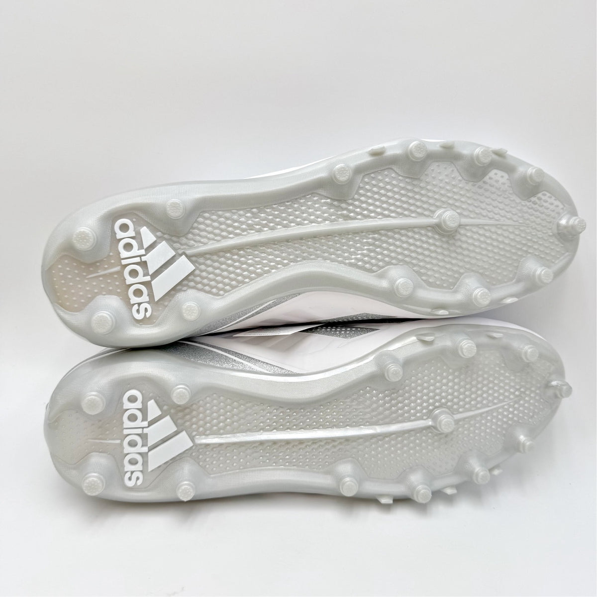 Adidas Mens Adizero Impact.2 II Football Cleats Size 11.5 EU 45 White Silver NIB