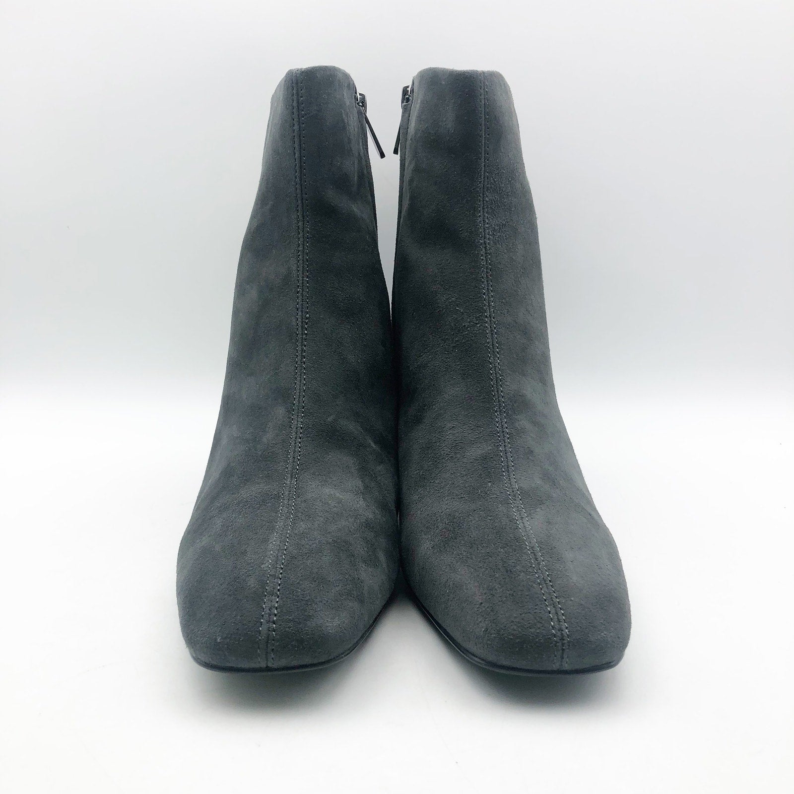 Sam Edelman Paige Ankle Booties US 10.5 M EU 41.5 Graphite Gray Suede NIB