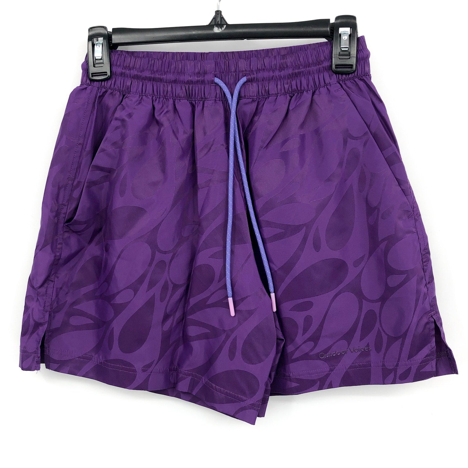 OUTDOOR VOICES Men's GeoShine 5" Shorts XS Acai Purple Athletic NWT