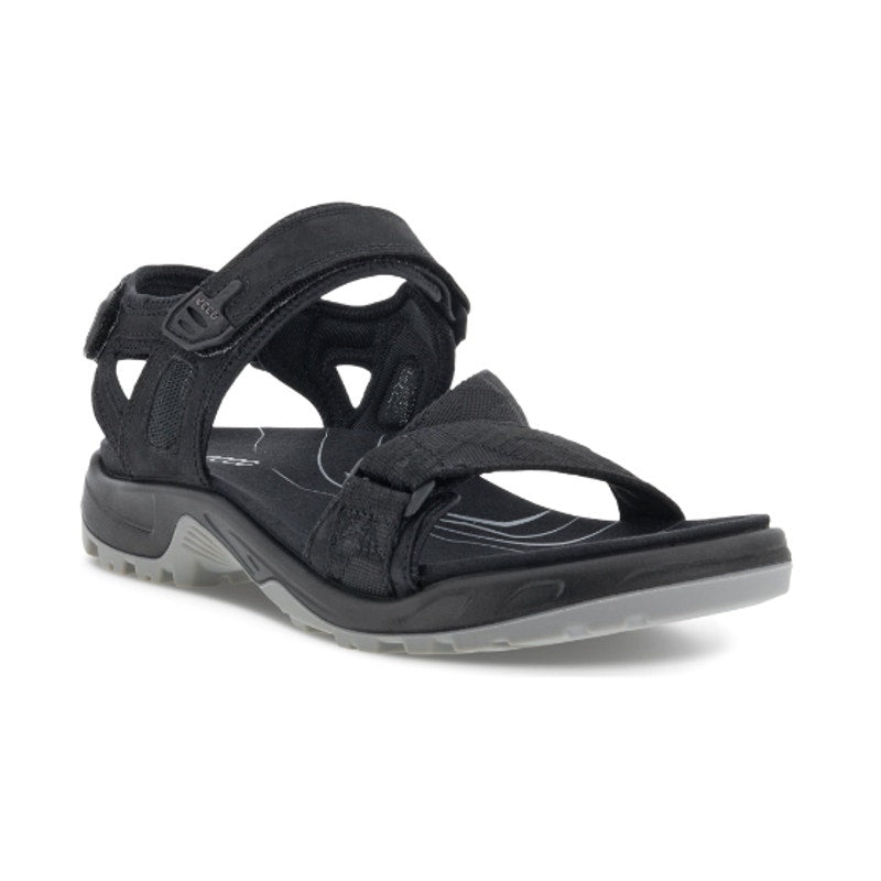 Ecco Men's Yucatan Coast Sandal US 11-11.5 EU 45 Black Leather/Textile