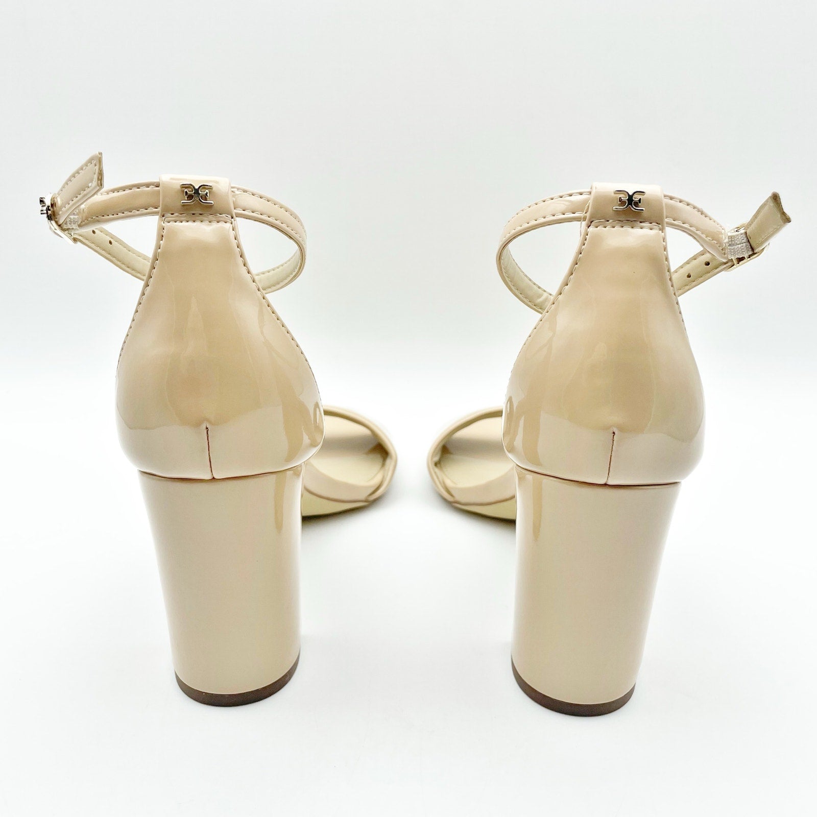 Sam Edelman Womens Robyn Heeled Sandal US 7.5 M EU 38 Beige Leather NIB