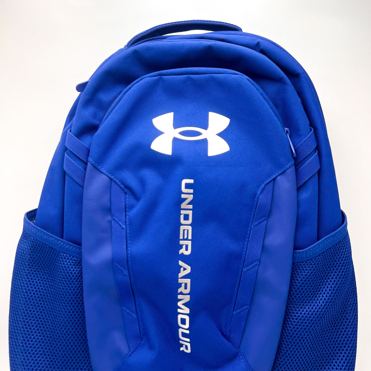 UNDER ARMOUR Hustle 6.0 Backpack Royal Blue Silver Water Resistant NWOT