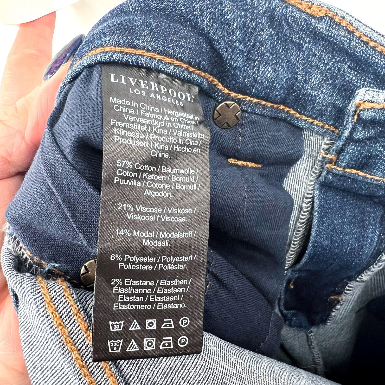 LIVERPOOL Women's Abby Skinny Jeans Size 6 - 28 Petite Medium Blue Stretch NWT