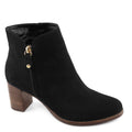 Marc Joseph New York Womens Grand Central Ankle Booties Size 7 Black Nubuck NWOB