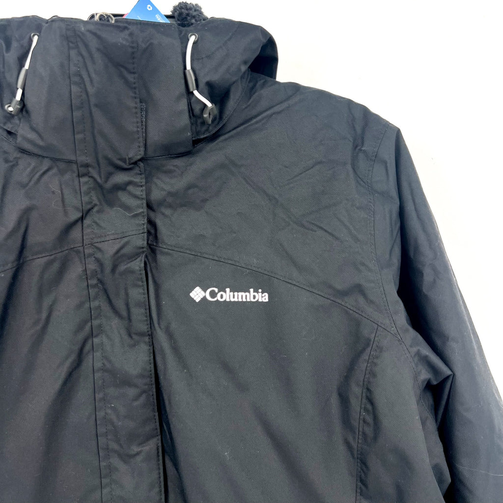 Columbia Women's Bugaboo II Fleece Interchange Jacket 1X Black Waterproof NWT