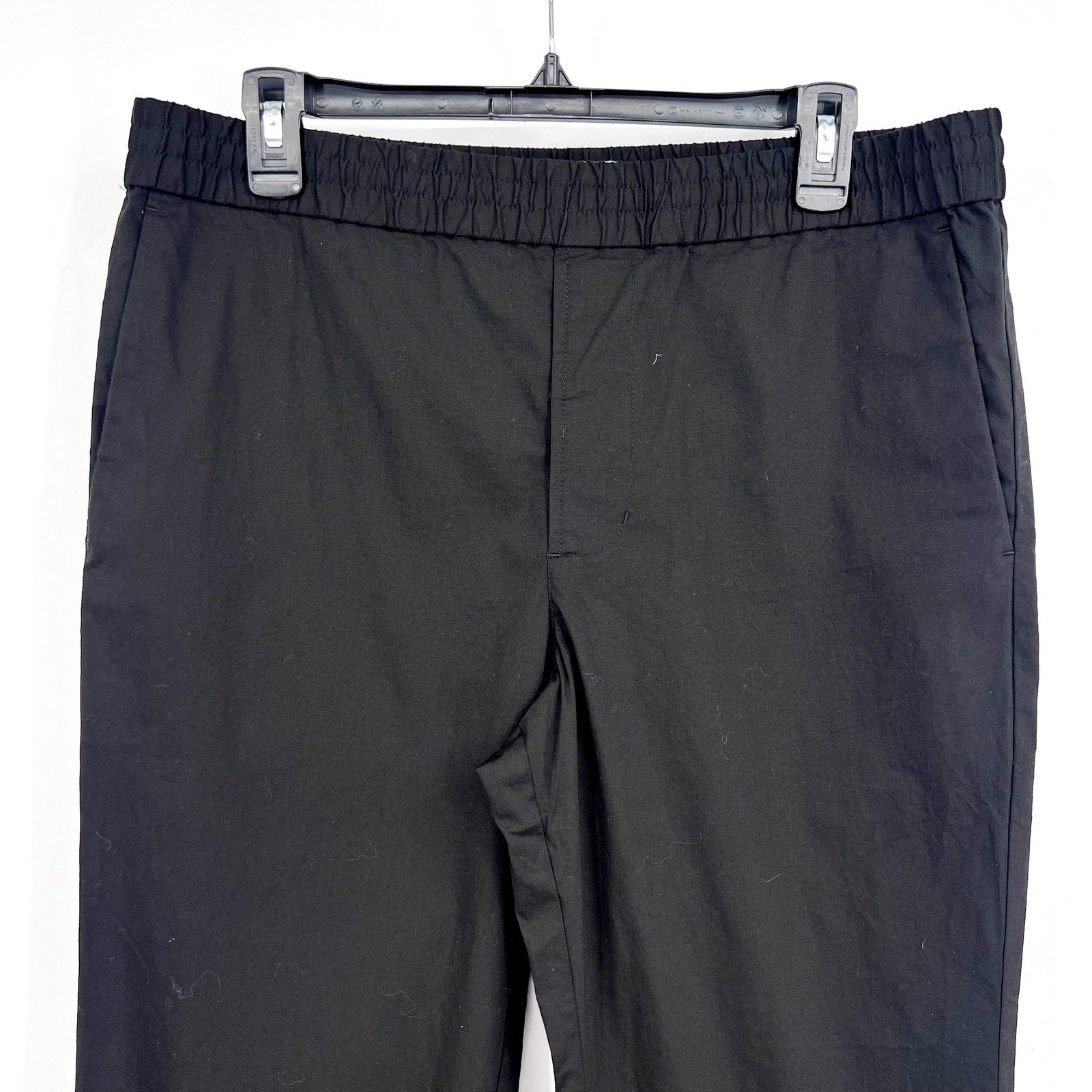 A9013. EVERLANE- MENS MEDIUM- Casual Pants Medium X 30 Black Cotton Twill Pull-on NWT