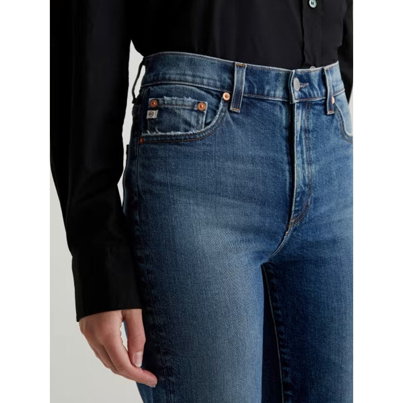 AG ADRIANO GOLDSCHMIED Womens Brinley Straight Jeans Size 25 Blue NWT