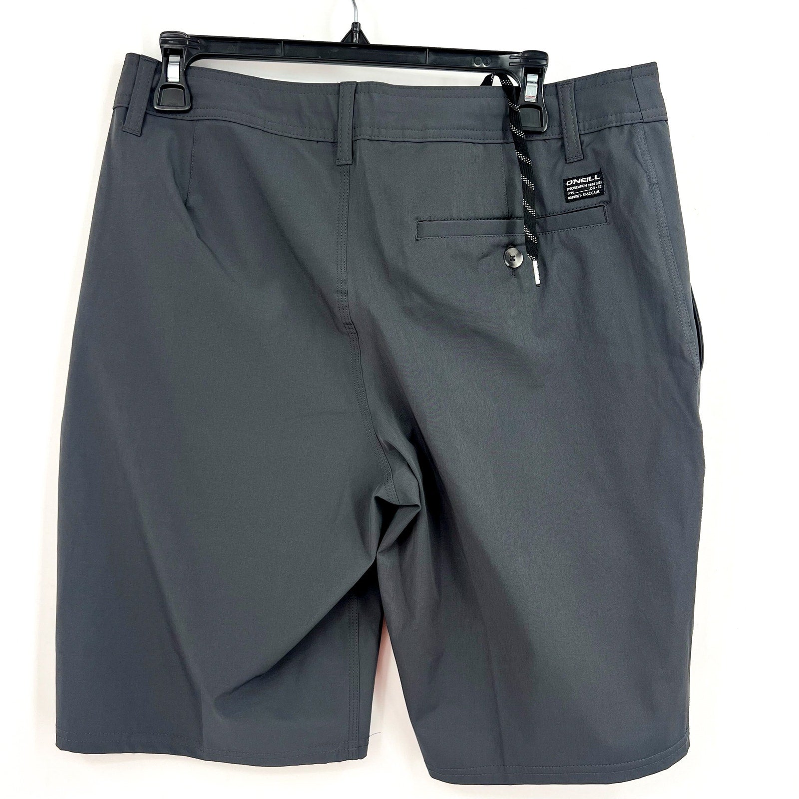 O'NEILL Mens Loaded 2.0 Hybrid Shorts Size 31 Charcoal Stretch Flat Front NWOT
