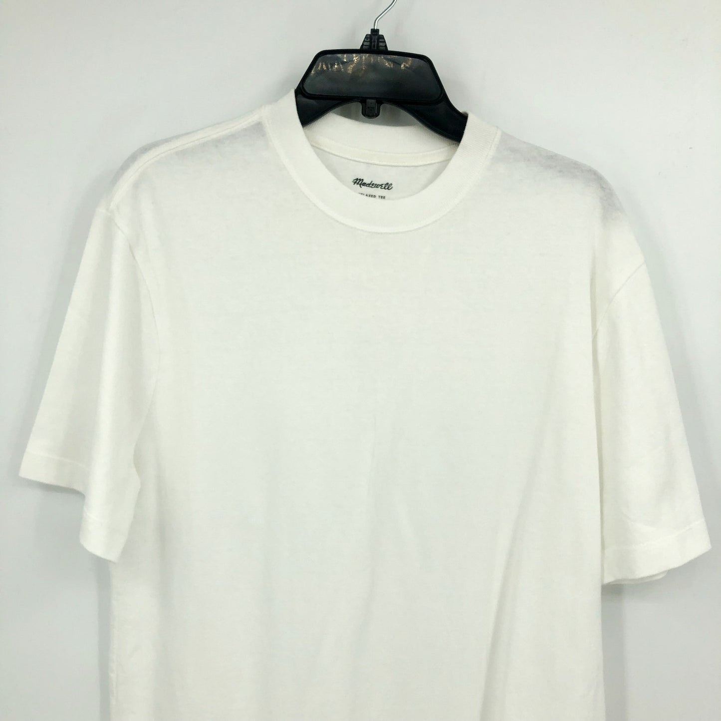 MADEWELL Men's Crewneck Relaxed Tee Small Soft White Short Sleeve NM373 NWT