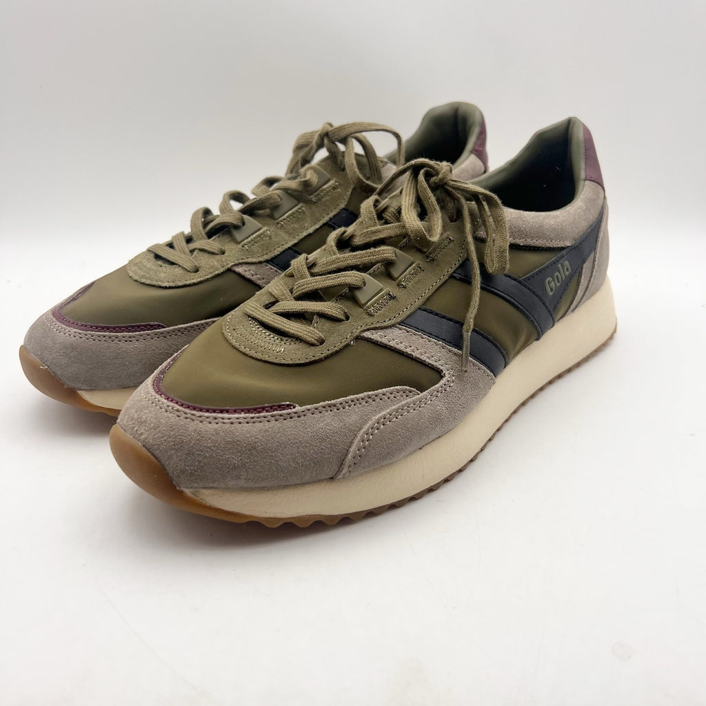 Gola Mens Chicago Casual Sneakers Size 11 EU 44 Green Taupe Suede NWOB