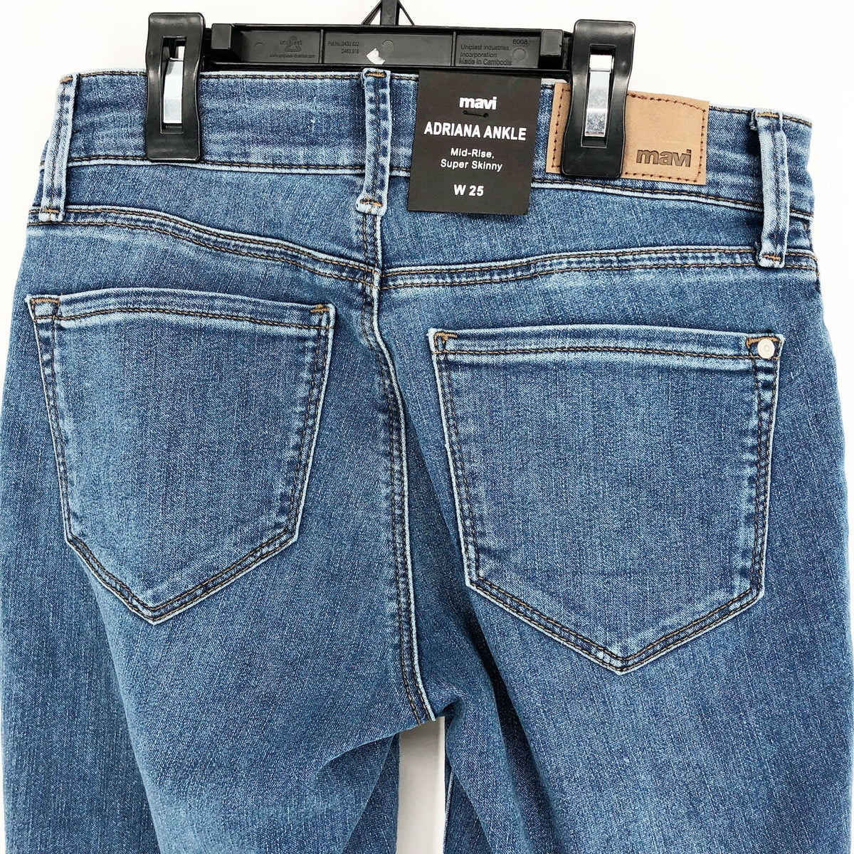 MAVI Womens Adriana Ankle Jeans Size 25 Blue Mid Rise Super Skinny Supersoft NWT
