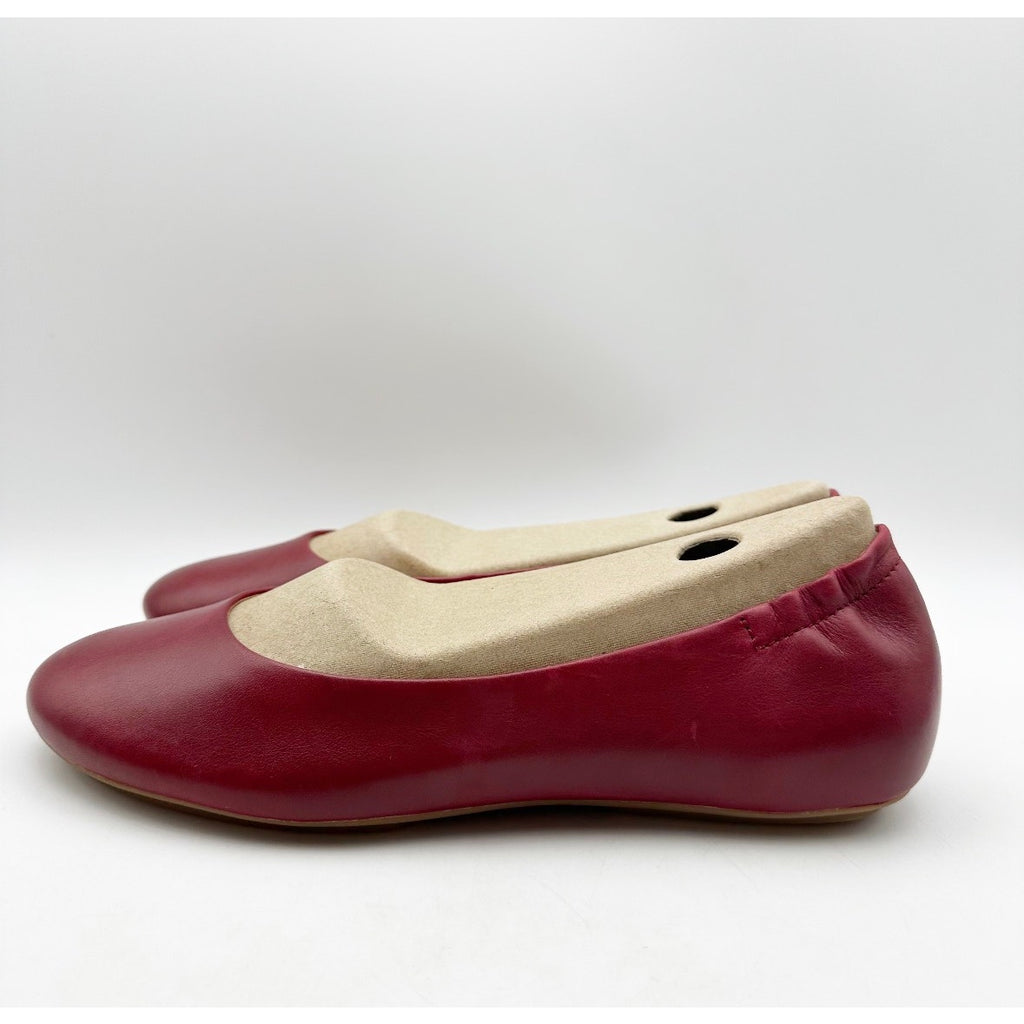 Dansko Womens Mollie Ballerina Flats EU 39 Size 8.5-9 Cherry Red Leather NWOB
