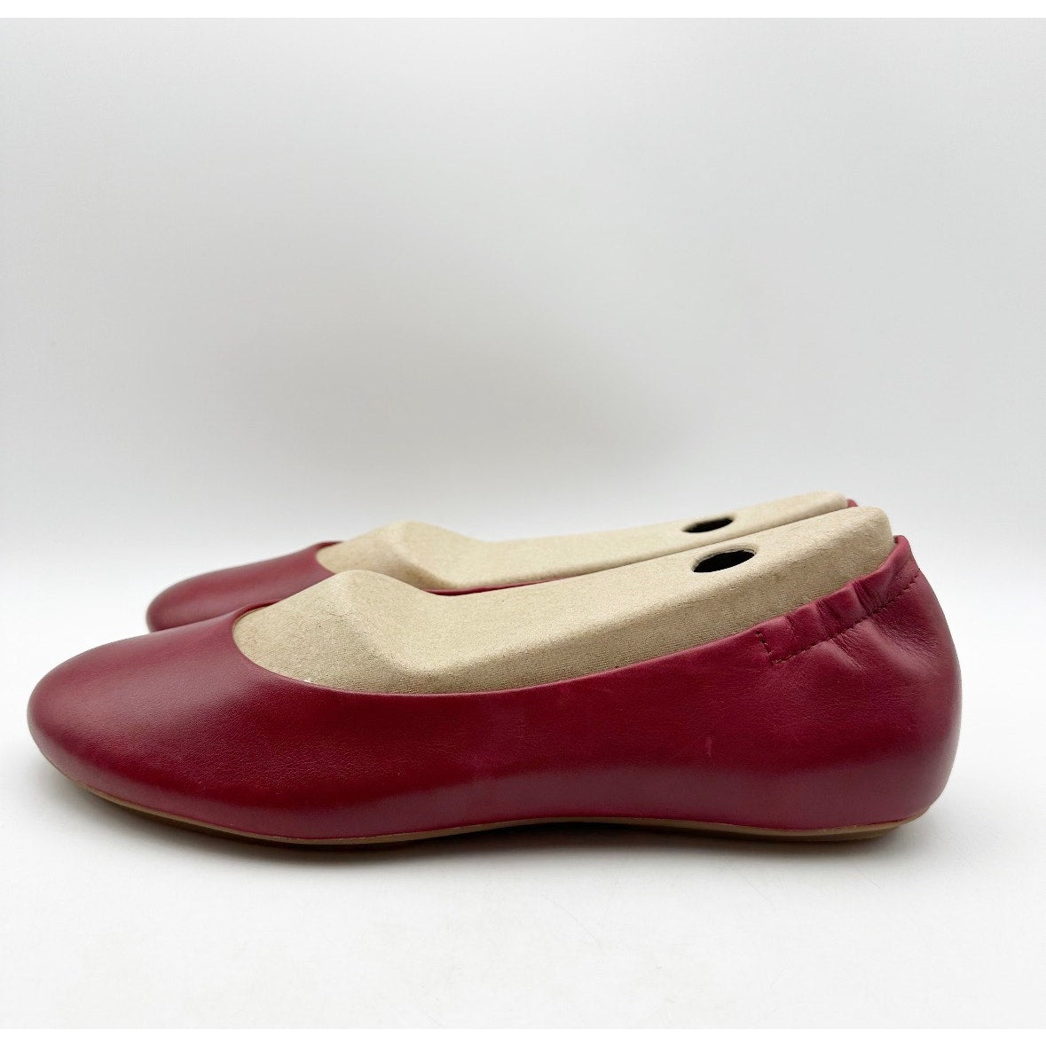 Dansko Womens Mollie Ballerina Flats EU 39 Size 8.5-9 Cherry Red Leather NWOB