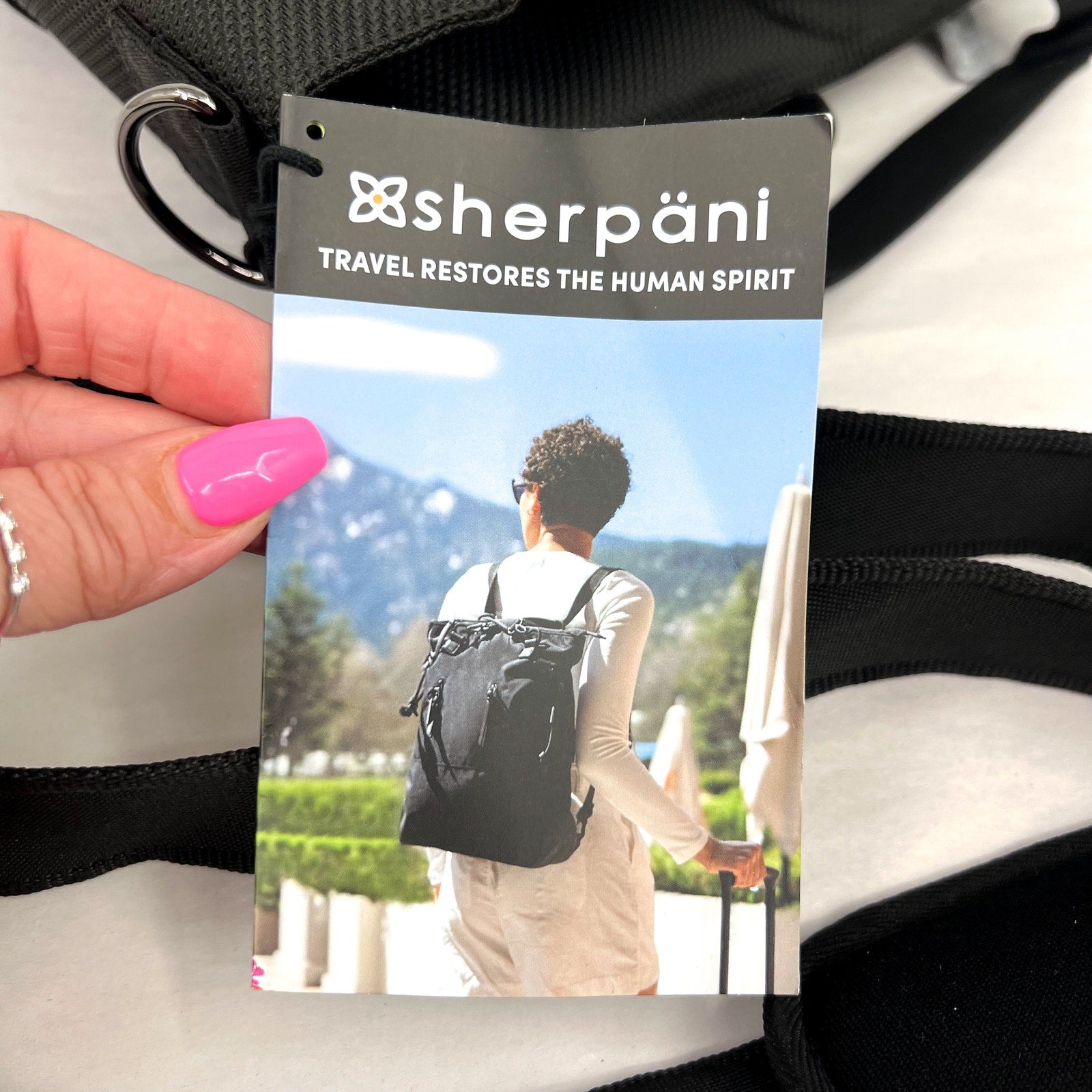 SHERPANI Soleil Anti-theft Convertible Backpack Tote Granite Gray Black RFID NWT