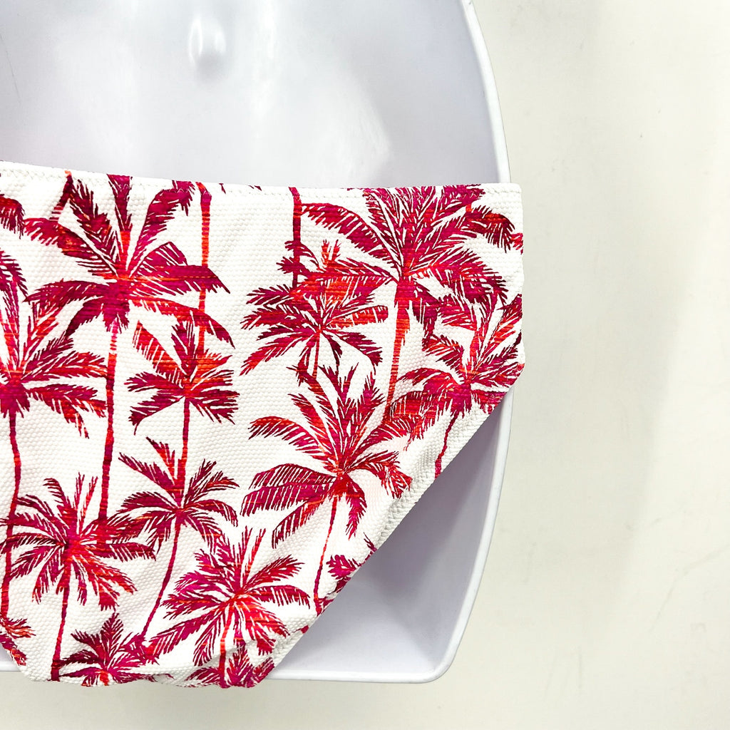 TOMMY BAHAMA Island Cays Hipster Bikini Bottom XS Pink Maui Print Reversible NWT