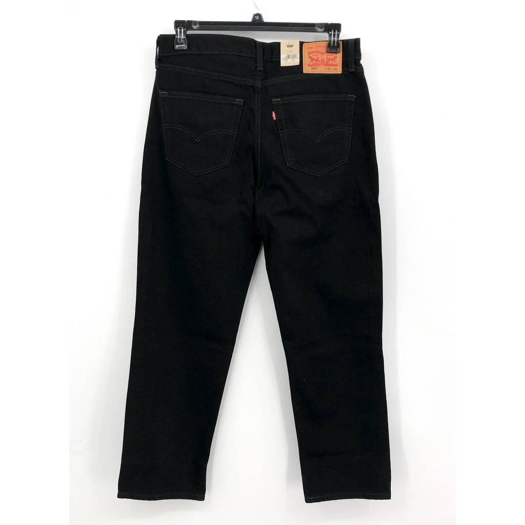 LEVI'S Men's 550 Relaxed Fit Jeans 34x32 Black Tapered Leg 00550-0260 NWT