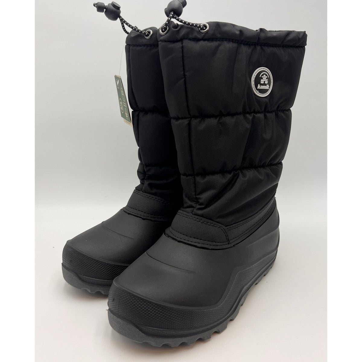 Kamik Big Kids Snowcozy Winter Boots Size 6 EU 38 Black Waterproof NIB