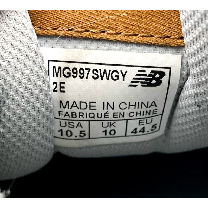 New Balance Mens 997 SL Golf Sneakers US 10.5 Wide White Leather Lace Up NIB