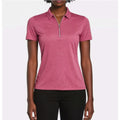 Callaway Womens Golf Polo Shirt Small Pink Quarter Zip Short Sleeve NWT
