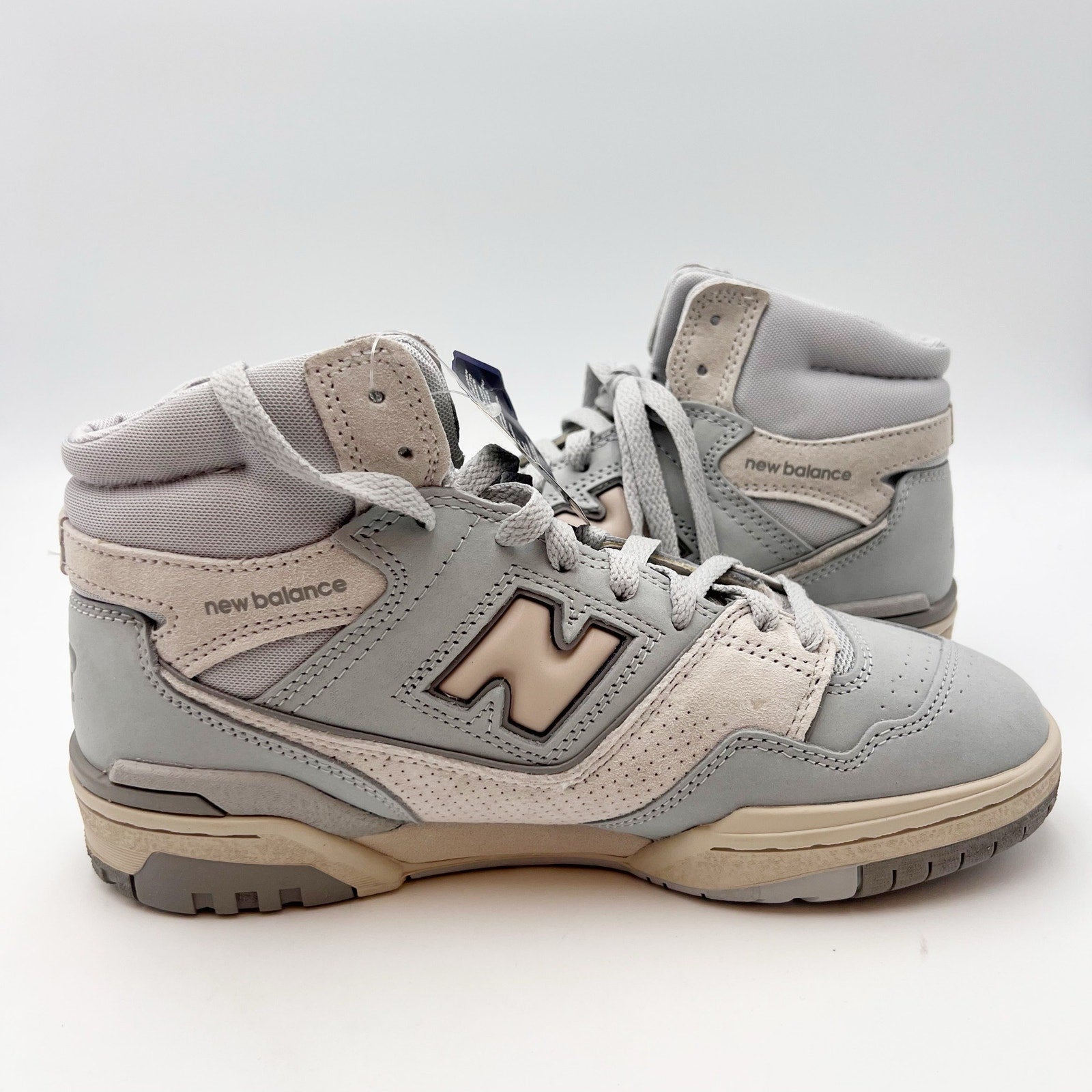 New Balance Mens 650R Hi Top Sneakers Size 6.5 D Blue Multicolor Leather NWOB