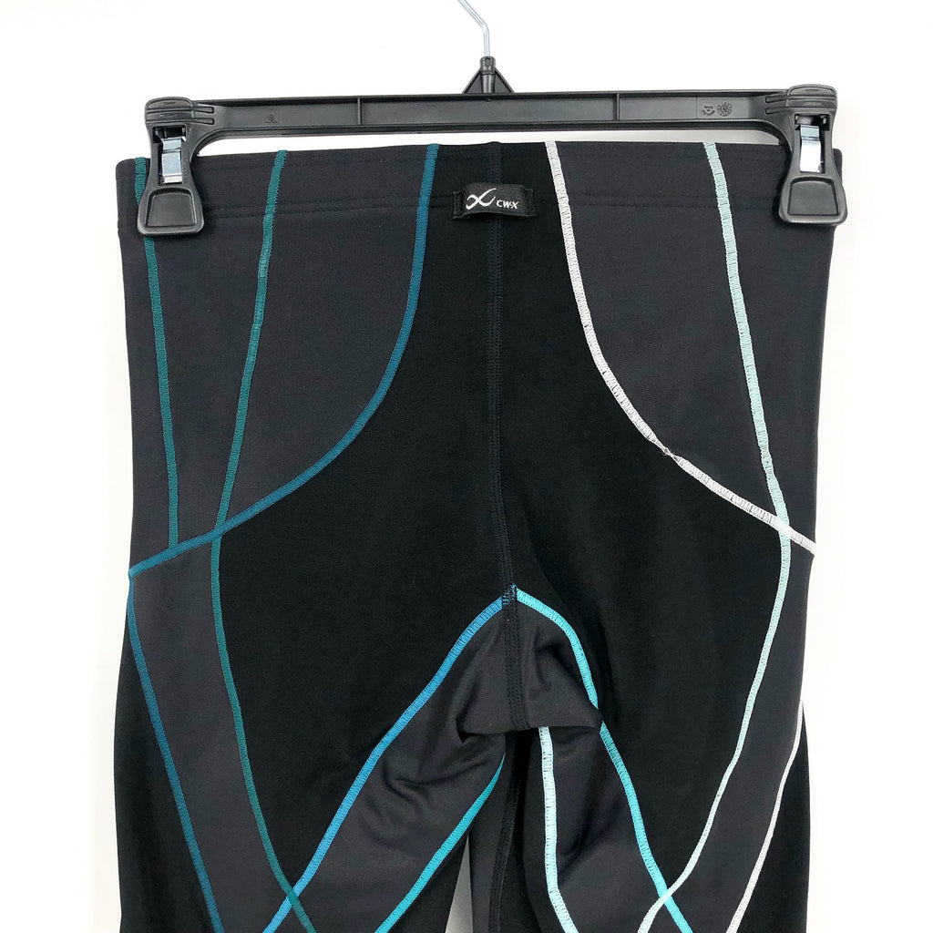 CW-X Women's Endurance Generator 3/4 Compression Tight XS Black/Deep Lake NWOT
