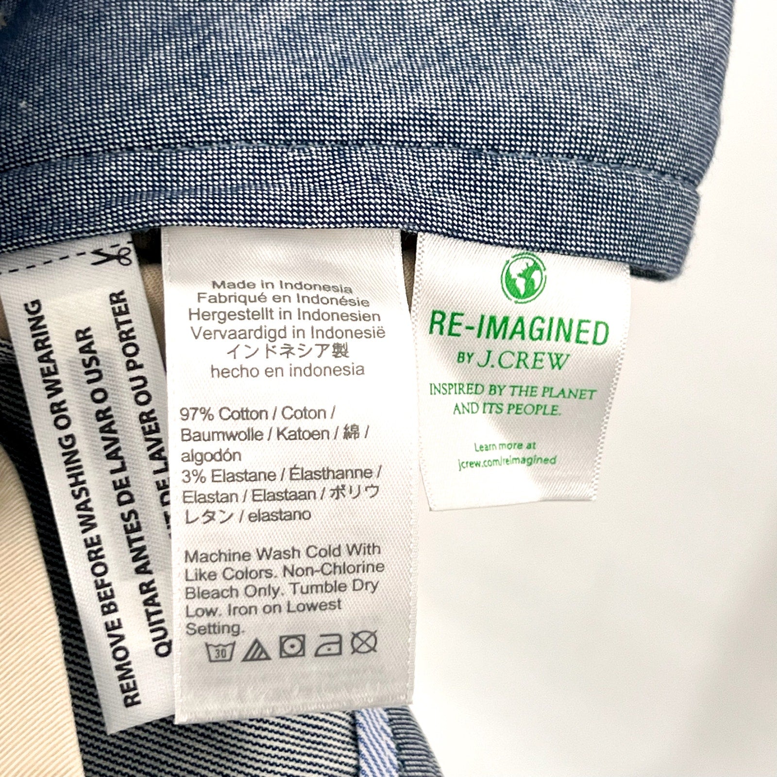 J.CREW Mens 484 Slim-fit Stretch Chino Pants 30x30 Tan Weathered Chino AR885 NWT
