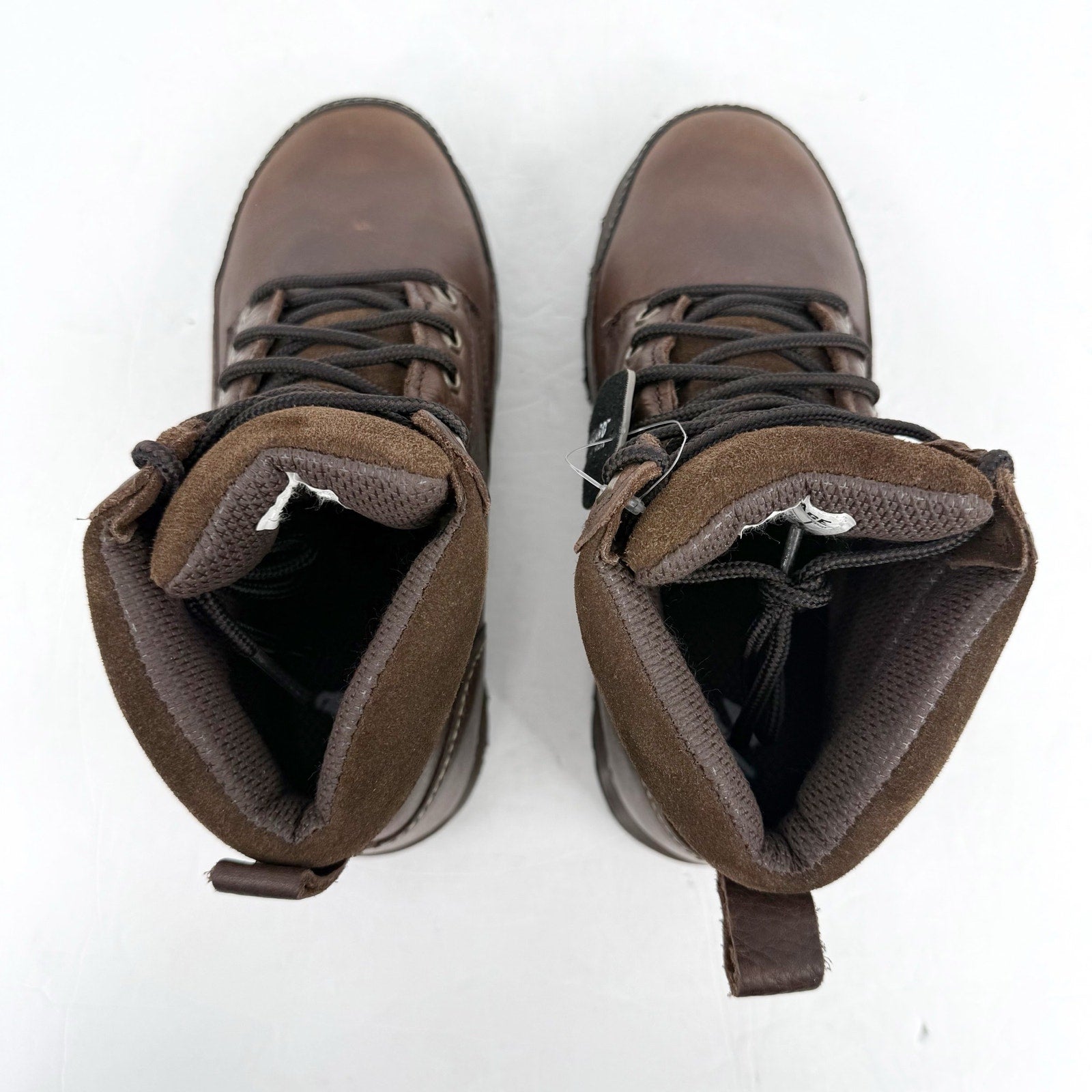 Iron Age Mens Dozer 6 Work Boots US 6 Wide Brown Leather Steel Toe NIB