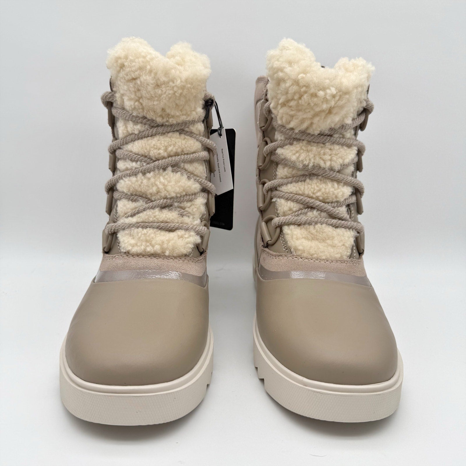 Sorel Womens Joan of Arctic Next Boots US 9.5 Taupe Tan Waterproof Insulated NIB