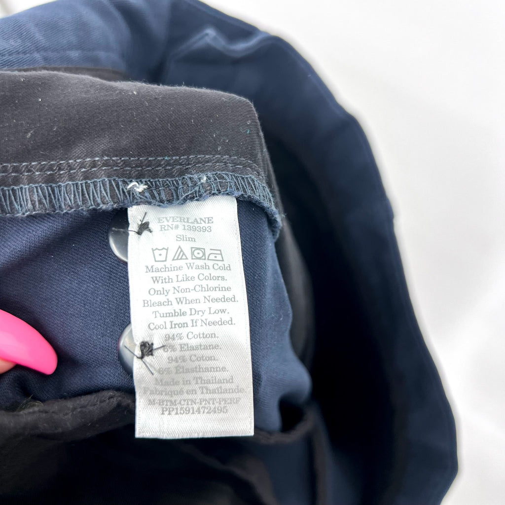 EVERLANE Men's Uniform Performance Chino 32x30 Navy Blue Slim Fit Pants NWT