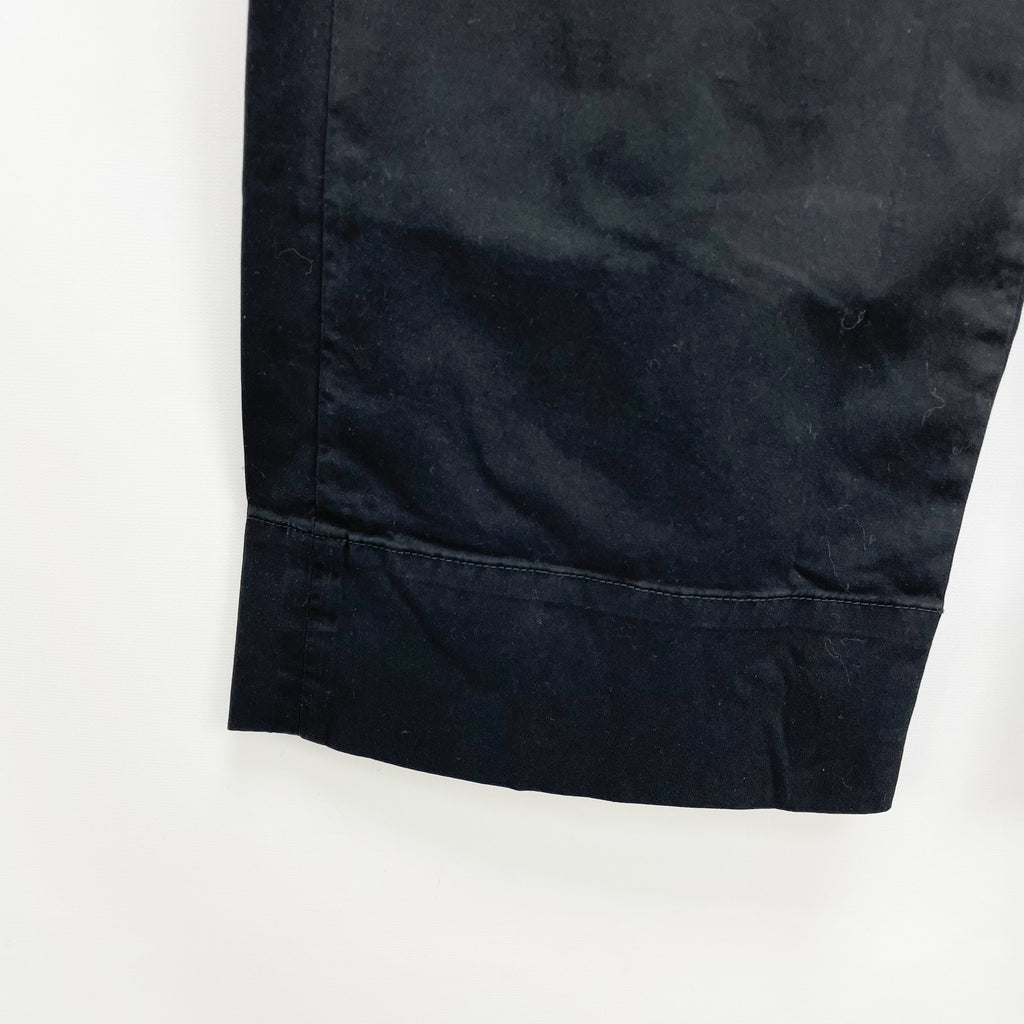 Everlane Womens The Easy Pant Size 2 Elastic Waist Straight Leg Chino Black NWT