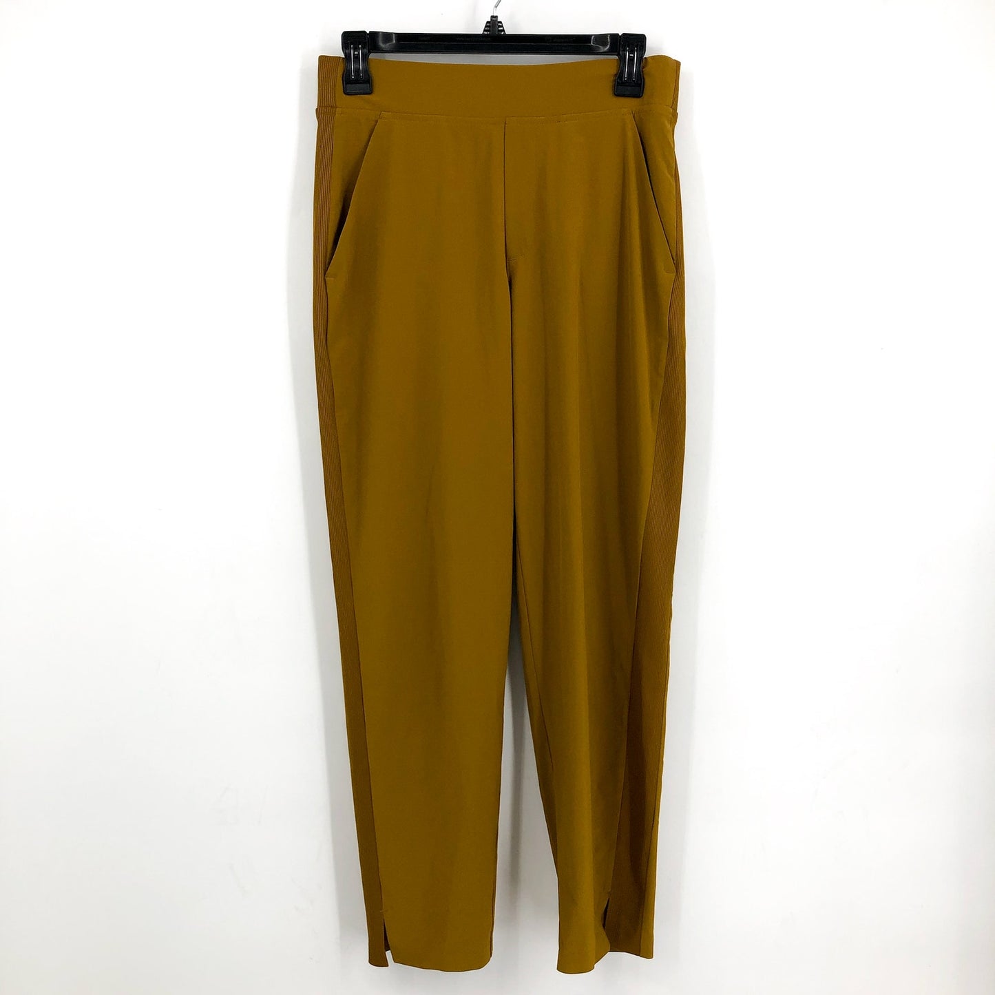 ATHLETA Womens Brooklyn Mid Rise Ankle Pants Size 4 Gold Brass Gold Knit NWOT