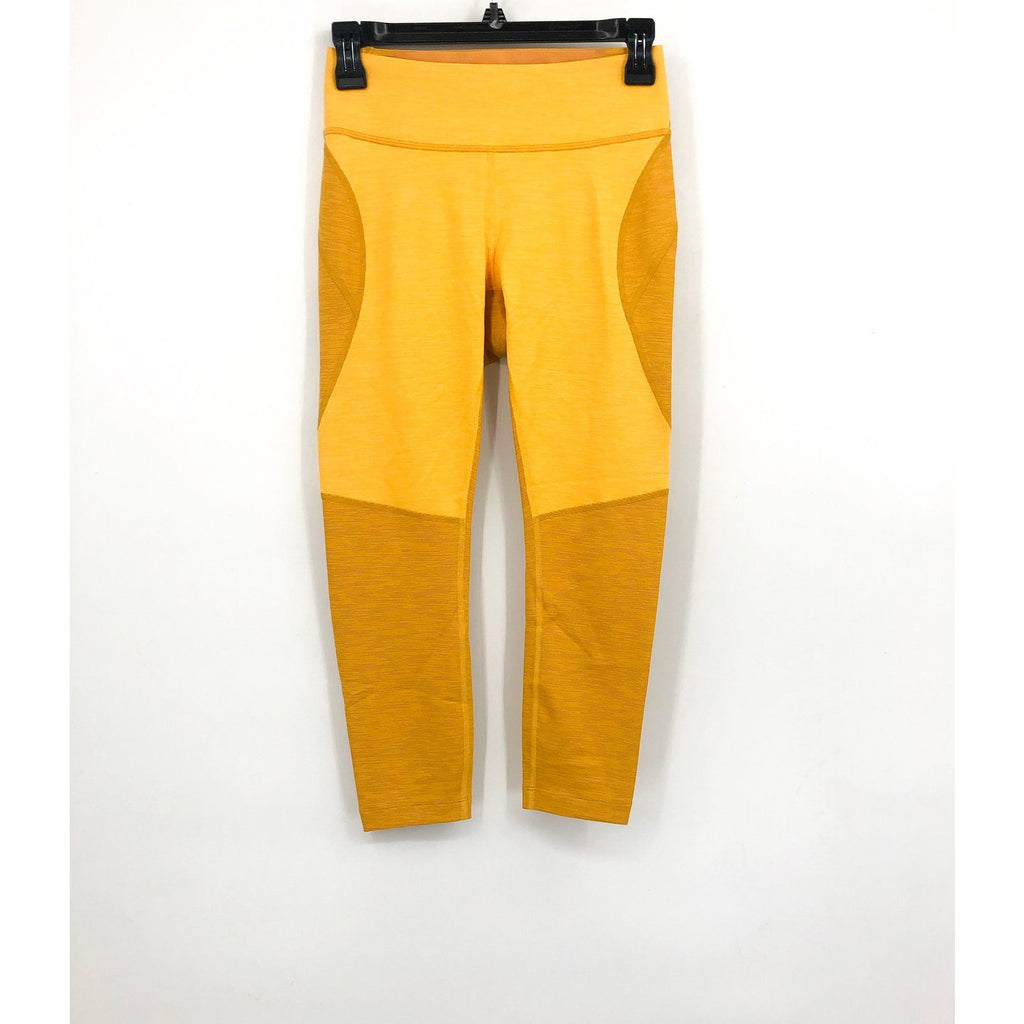 OUTDOOR VOICES Women's TechSweat Core 3/4 Legging Small Yellow Citrus Cider NWT