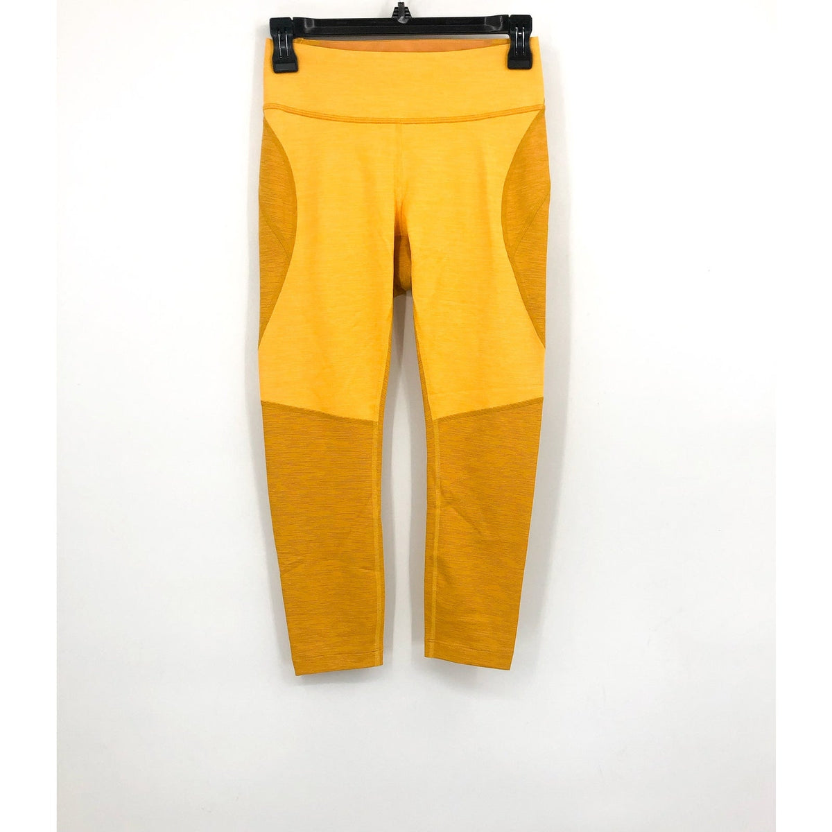 OUTDOOR VOICES Women's TechSweat Core 3/4 Legging Small Yellow Citrus Cider NWT
