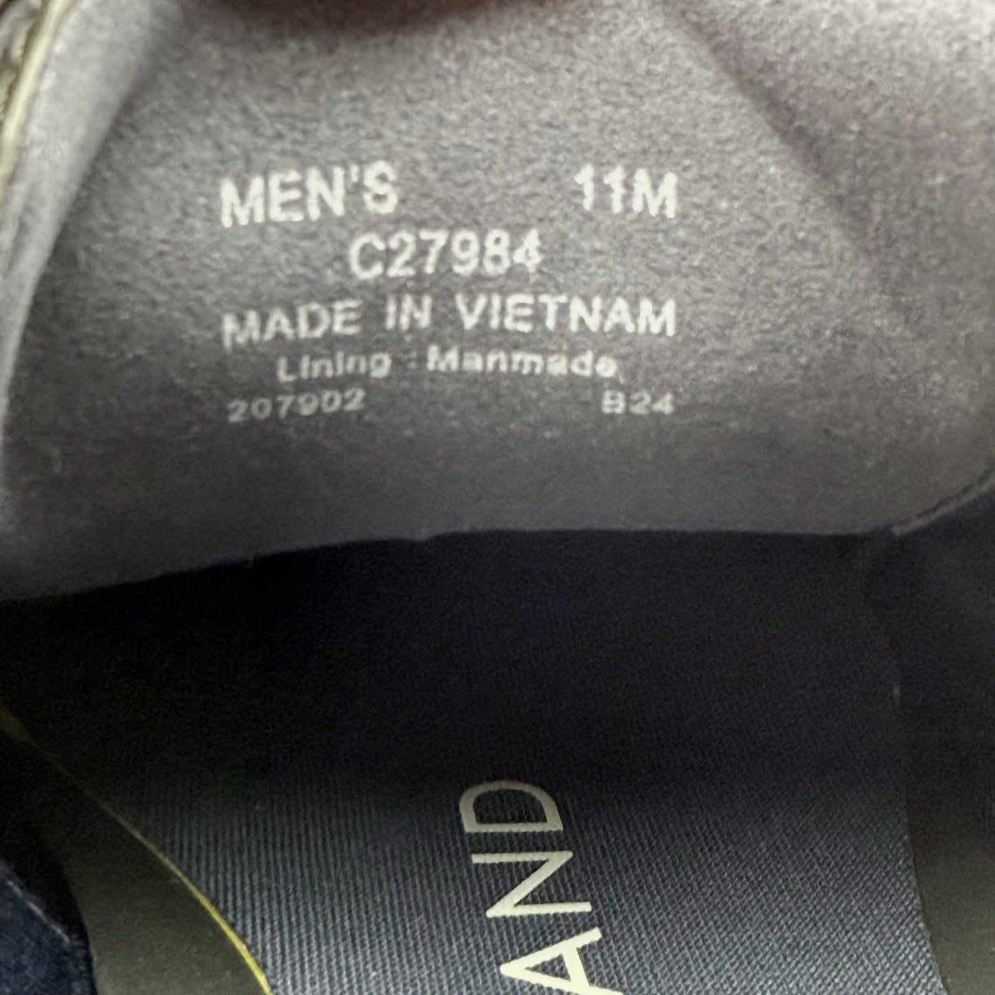 Cole Haan Mens Original Grand Wing Tip Oxford Shoes US 11 M Black Leather NWOB