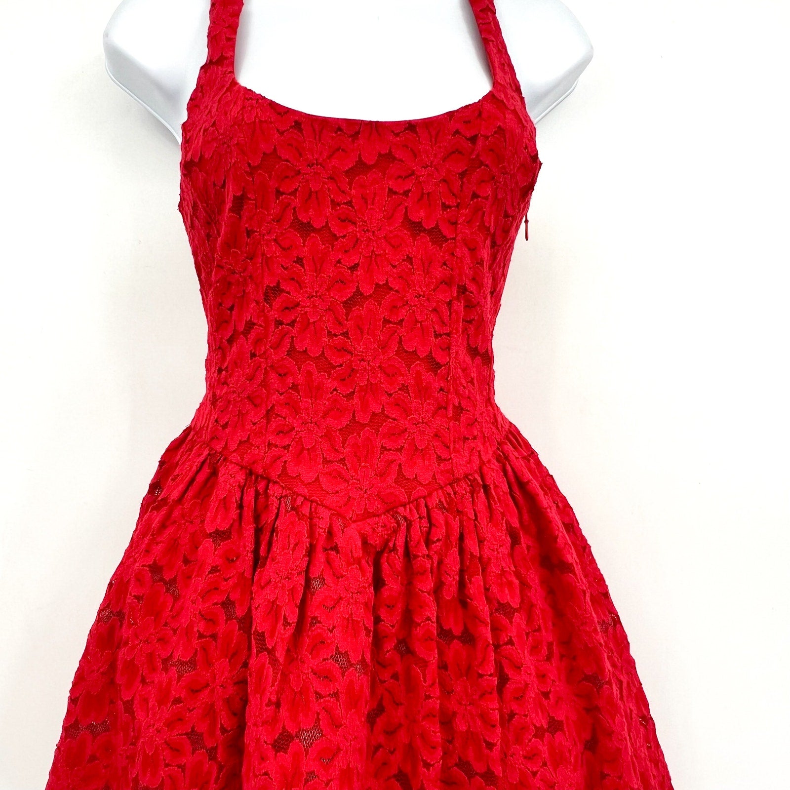 SHOW ME YOUR MUMU Ricci Lace Skort Dress Medium Radiant Red Sleeveless NWT