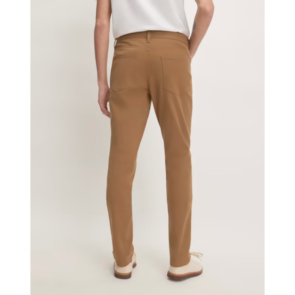 EVERLANE Men's Performance Pants 33x34 Brown Slim Fit Uniform 5-Pocket NWT