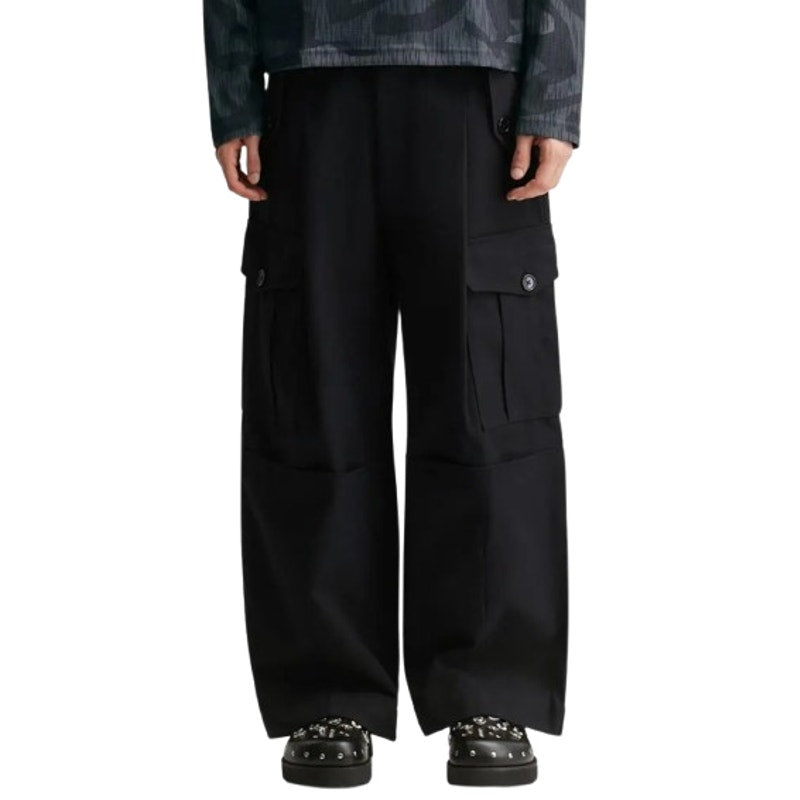 ADIDEM ASTERISKS Men's Balloon Cargo Pants Large-XXL Black Relaxed Fit NWOT