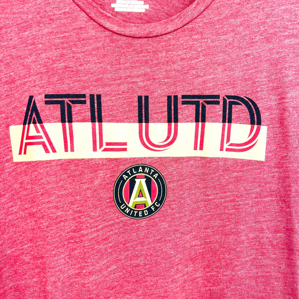 FANATICS Womens Atlanta United FC Graphic T-shirt Small Dark Red SS NWOT