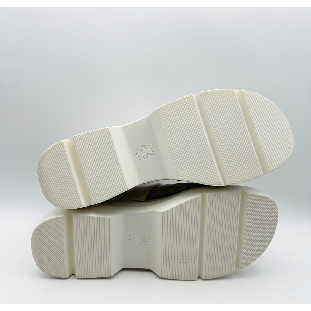 Naturalizer Women's Darry Sling Lug Sole Sandals Size 9.5 M White Leather NIB