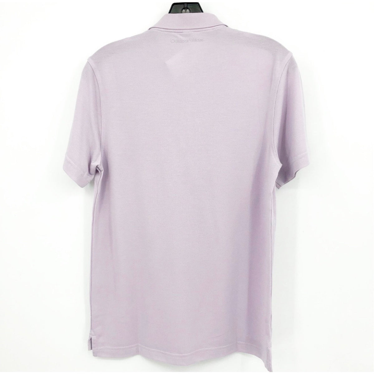 OUTDOOR VOICES Men's Birdie Polo XXS Light Purple Lavender Short Sleeve NWT