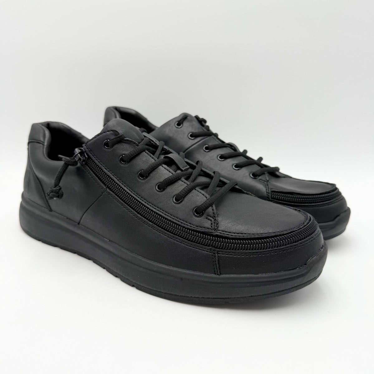 Billy Footwear Womens Work Low Sneakers Size 11 M Black Vegan Leather NWOB