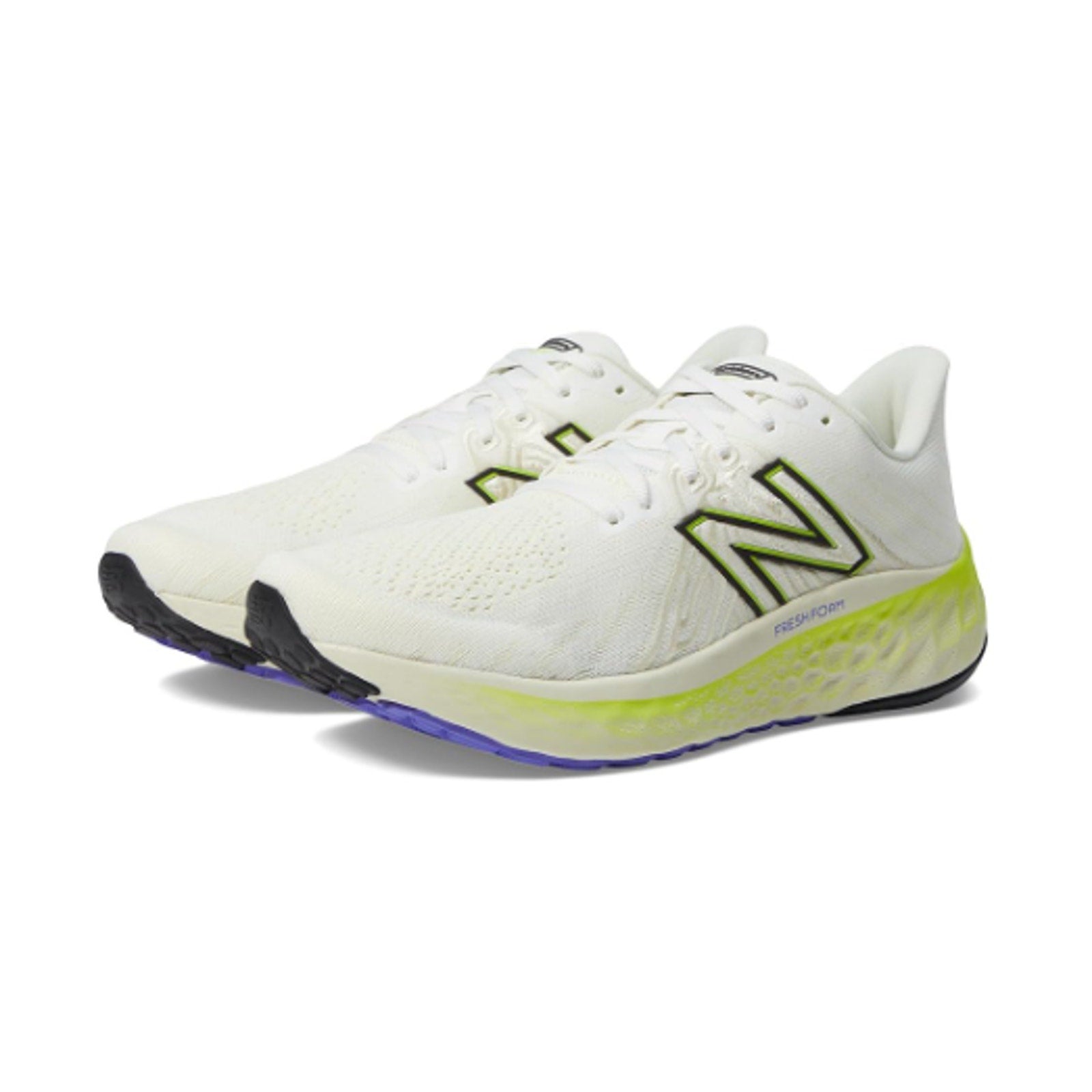New Balance Mens Fresh Foam X Vongo v5 Sneakers US 10.5 WIDE White Green NIB