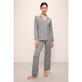 EBERJEY Women's Gisele Long Pajama Set Medium Gray Moonlight TENCEL Modal NWT