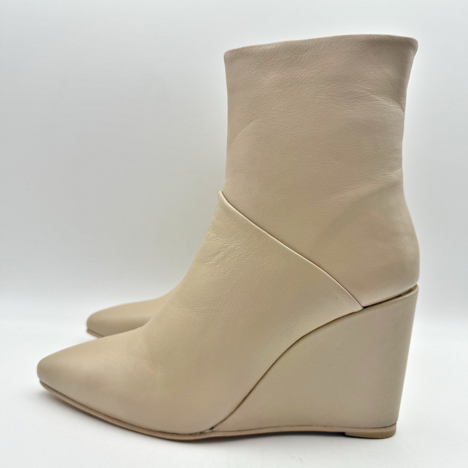 Seychelles Womens Only Girl Wedge Ankle Boots US 6 Tan Leather NIB