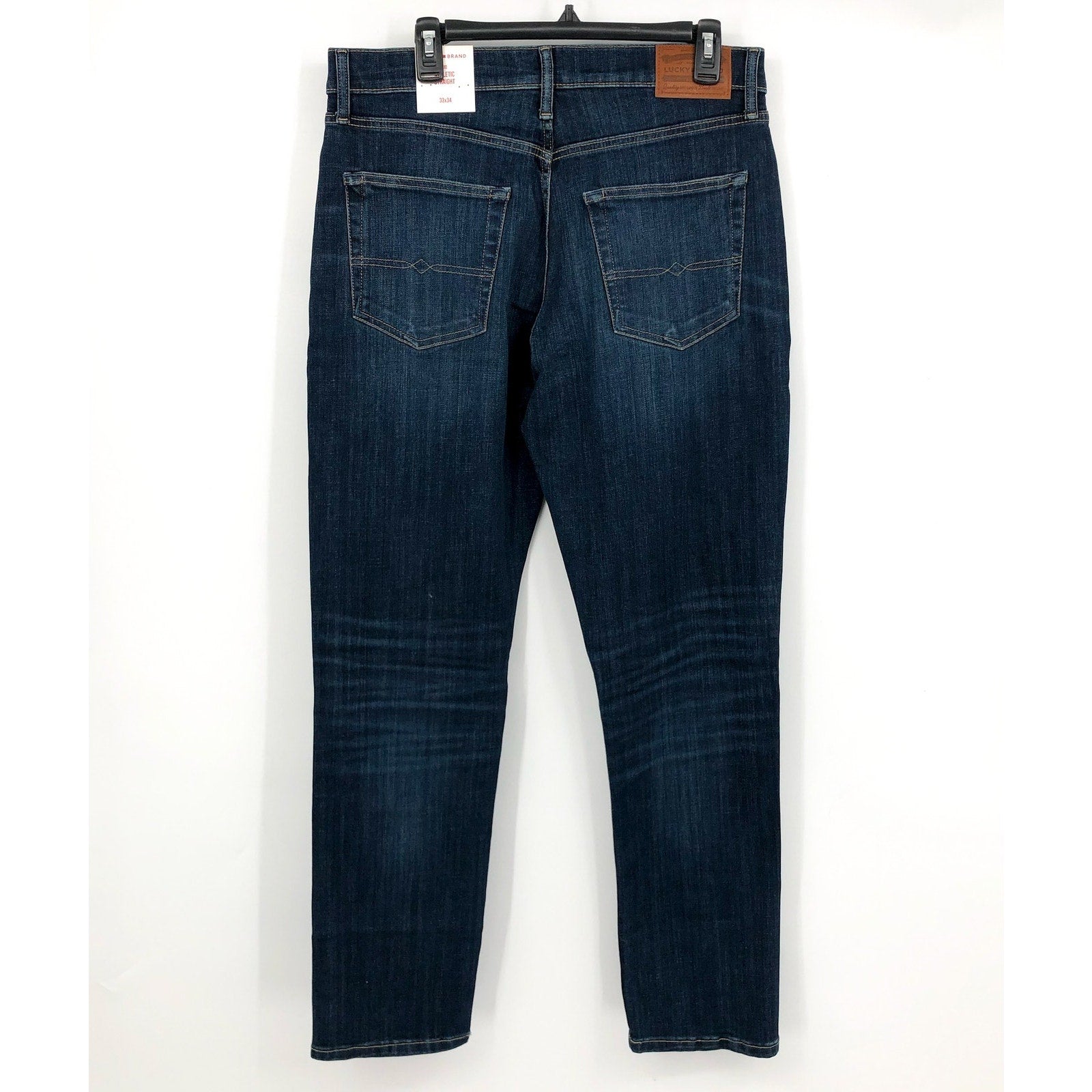LUCKY BRAND Men's 410 Athletic Straight Jeans 33x34 Blue Royce Stretch NWT