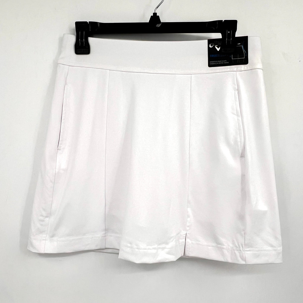 CALLAWAY Women's 17" Solid TrueSculpt Golf Skort Small Brilliant White NWT