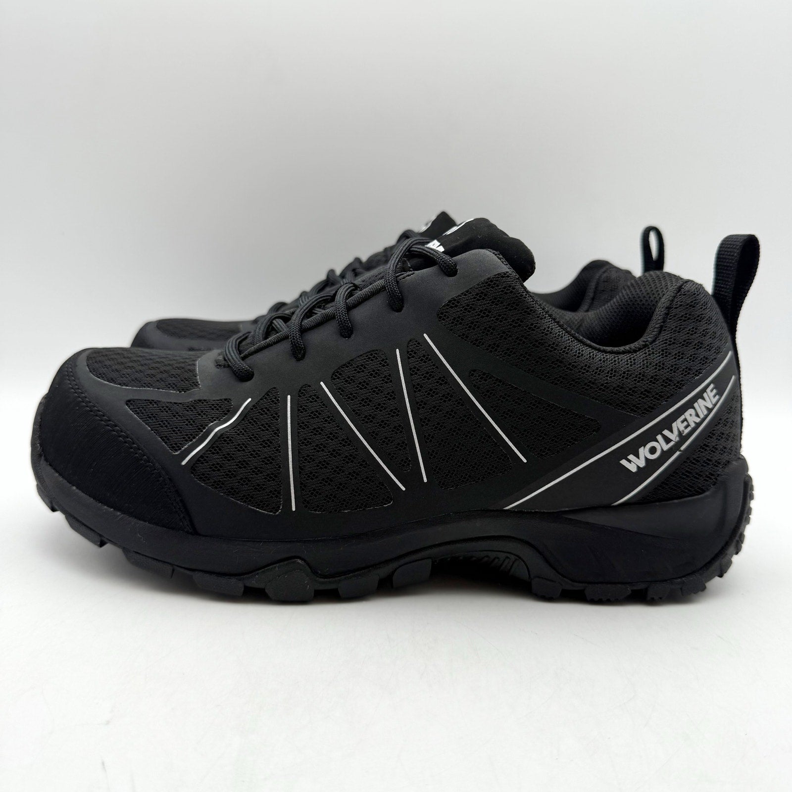Wolverine Mens Amherst II CarbonMAX Work Shoe US 8.5 M Black Composite Toe NIB